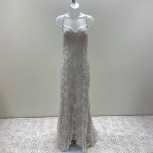 NWT Thin Strap w/ Open Front Slit Wedding Dress